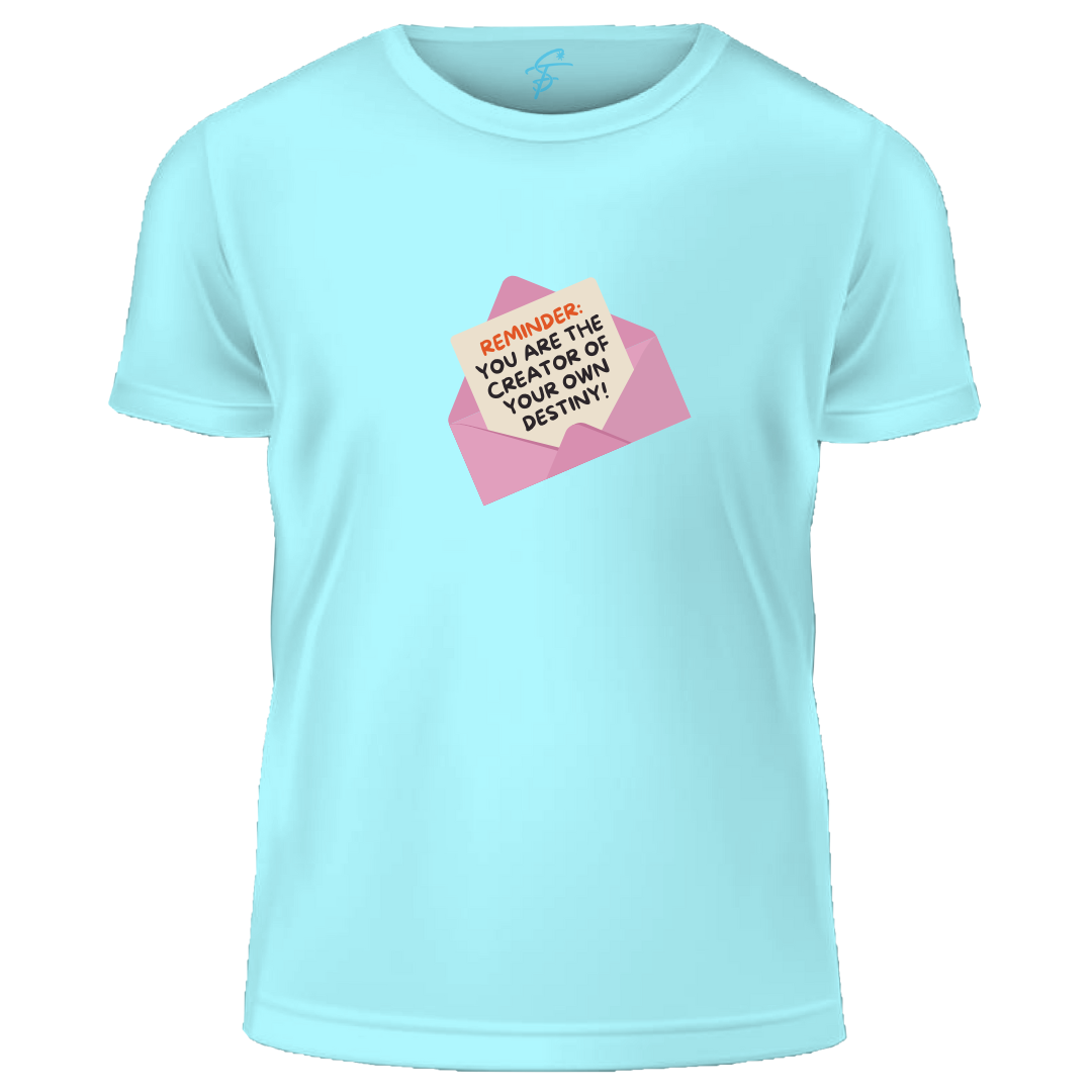 Inspirational Quote T-Shirt, 100% Cotton, Destiny Reminder Design, Summer Collection